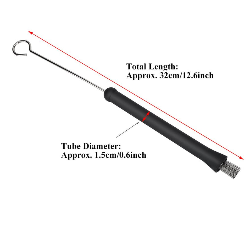 VGEBY Drum Brush, Retractable Wire Strands Drum Brush Stick Loop End Insruments Cleaning Accessory