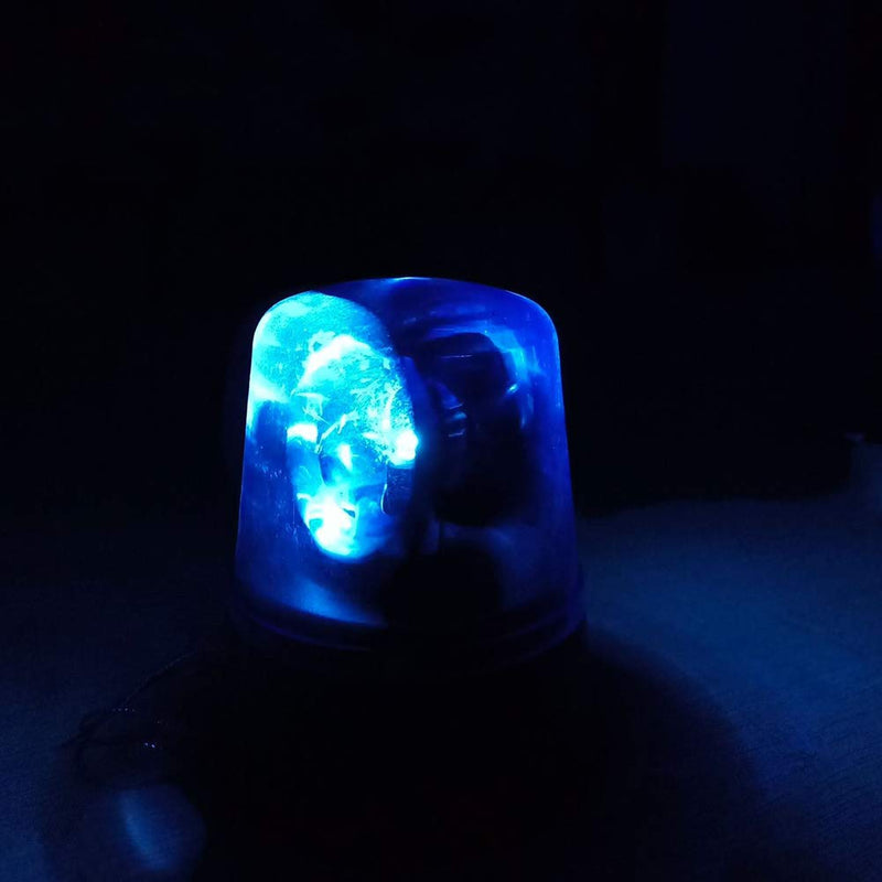 MAYiT LED Strobe Light, Disco Party Rotating Lamp DJ Flashing Stage Lights Police Car Beacon Siren Strobe Light with Switch Control for DJ Show Bar Blue