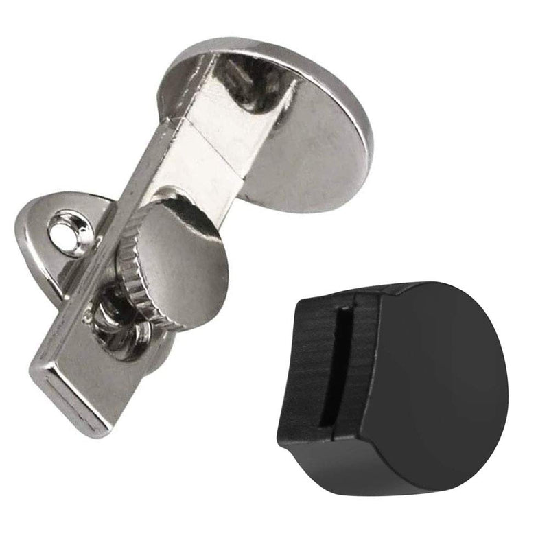 Jiayouy Adjustable Oboe & Clarinet Thumb Finger Rest Fit for 1.45-1.75cm Thumb with 2pcs Rubber Cushion Protector Metal Nickel Plated