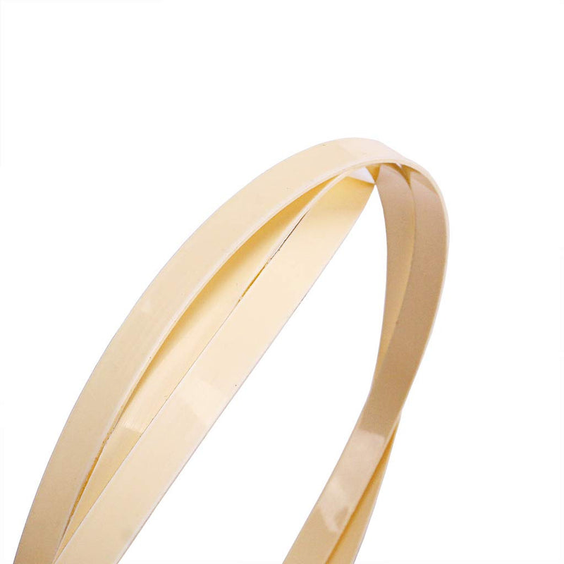 Alnicov 1630x10x1.5mm Plastic Binding Purfling Strip for Acoustic Classical Guitar,Cream Color