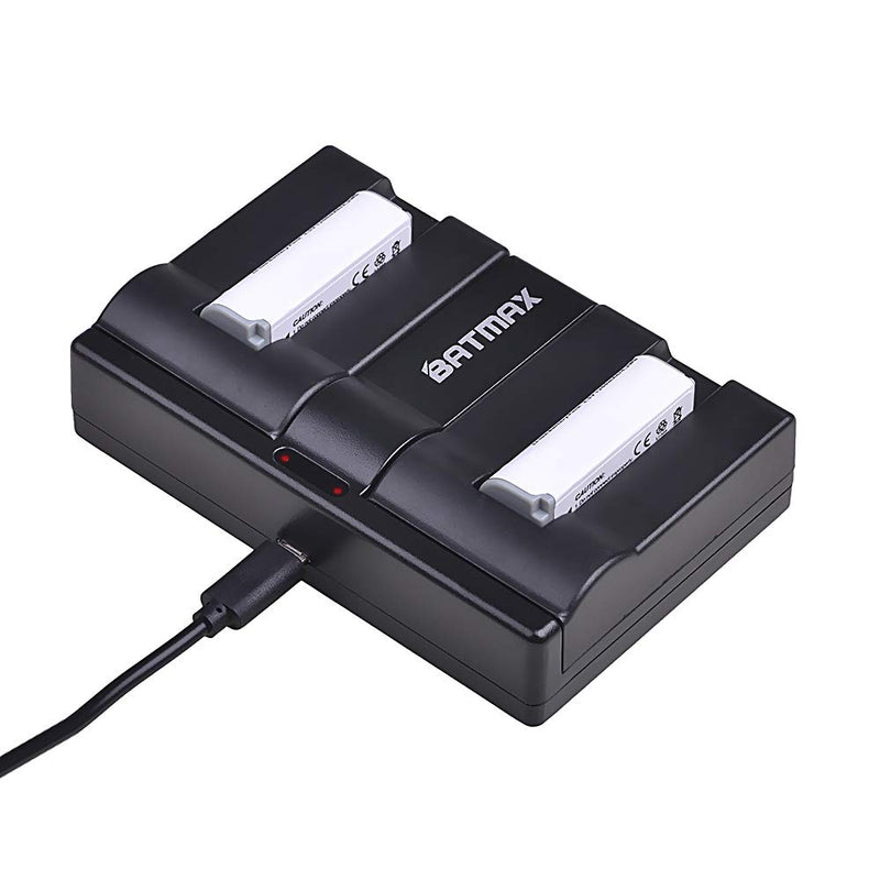 Batmax 2Pcs 1200mAh NB-9L Battery + USB Dual Charger for Canon PowerShot N,N2,Elph 510,Elph 520,Elph 530 HS,SD4500 is Digital Camera