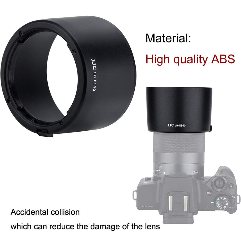 Lens Hood for Canon EF-M 32mm F1.4 STM Lens, Lens Shade Protector on EOS M6 Mark II M200 M100 M50, Replace Canon ES-60 Lens Hood Replace ES-60