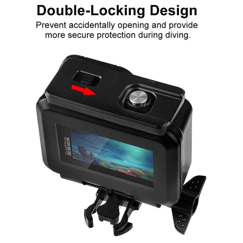 Waterproof Housing Case Touch Screen Back Door for GoPro Hero 10/ 9 Black Action Camera Accessories for go pro hero10 9