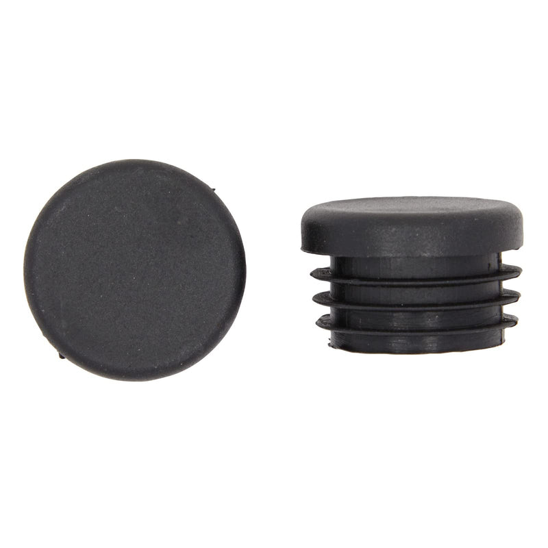 100 Pack 1-Inch Round Plastic Hole Plug, Metal Pipe Tubing End Caps, Durable Chair Glides
