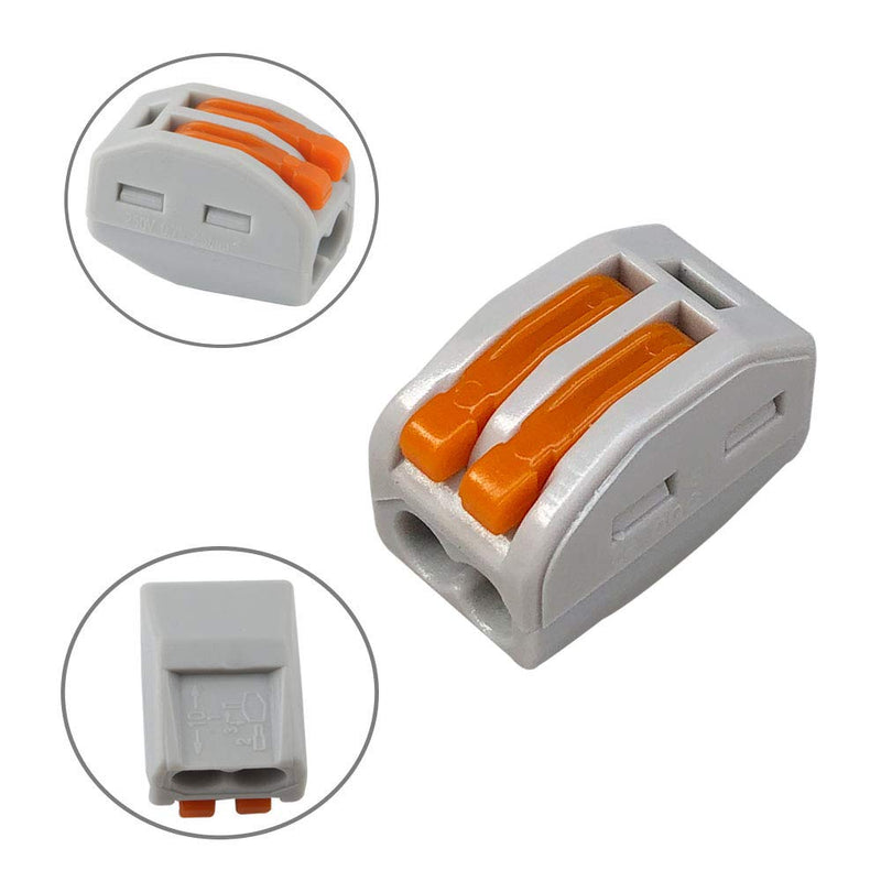 [AUSTRALIA] - FULARR 30Pcs Premium PCT-212 Lever-Nut, Conductor Compact Wire Connectors, Terminal Block Wire Push Cable Connector –– 2 Port 