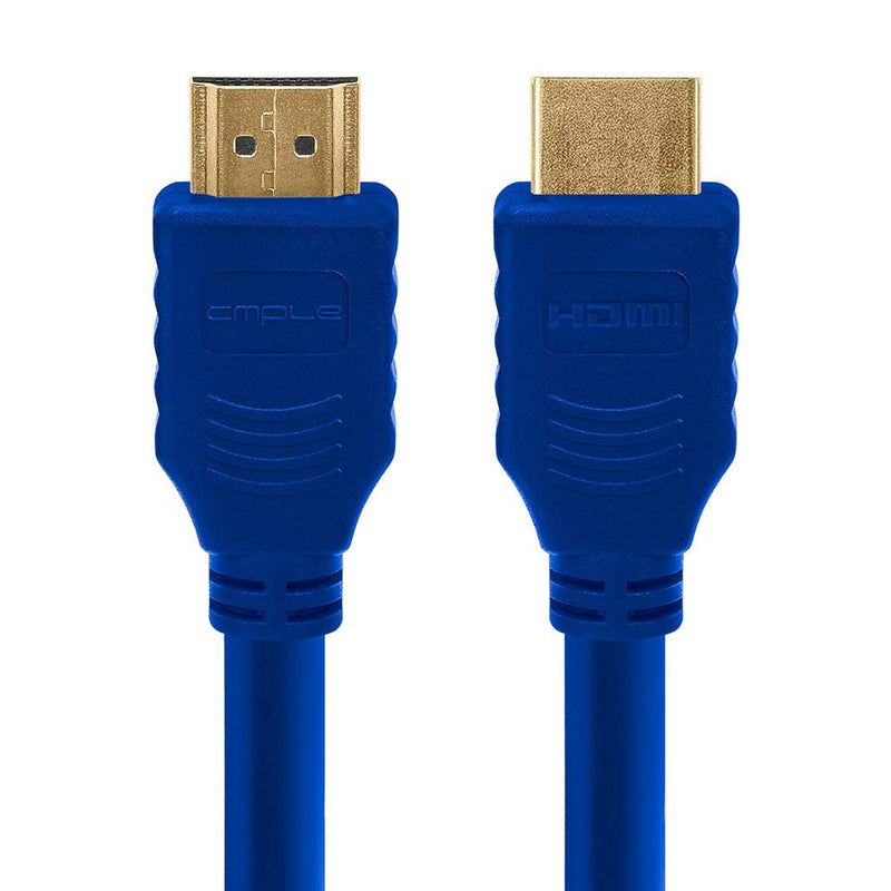 [AUSTRALIA] - Cmple - HDMI Cable 6FT High Speed HDTV Ultra-HD (UHD) 3D, 4K @60Hz, 18Gbps 28AWG HDMI Cord Audio Return - 6 Feet Blue 