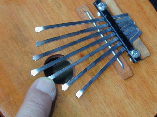 Coconut Gourd Kalimba Thumb Piano 7 Tuneable Note