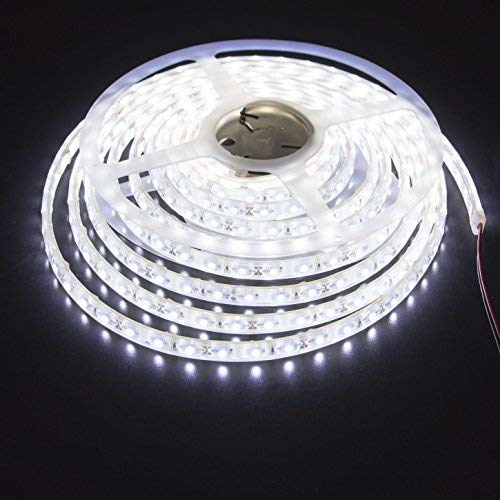 [AUSTRALIA] - LEDMY Flexible Led Strip Lights UL(E477884) DC 24V 72W SMD5050 300LEDs Led Tape Light Daylight White 4000K 5Meter/ 16.4Feet Using for Gardens, Homes, Kitchen, Car and Bar (Cool White, 16.4Ft IP68) Cool White 