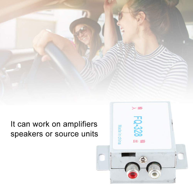 Terisass 12V Car Stereo for Audio Filter Noise Isolation Reducer Radio Eliminator High Performance for Amplifier Speaker