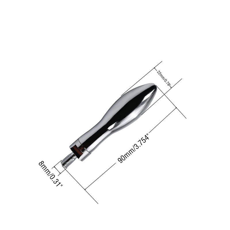 MroMax 1PCS Clamping Handles Screw Knobs Handgrips M8Threaded Steel Revolving Handle Grip Silver