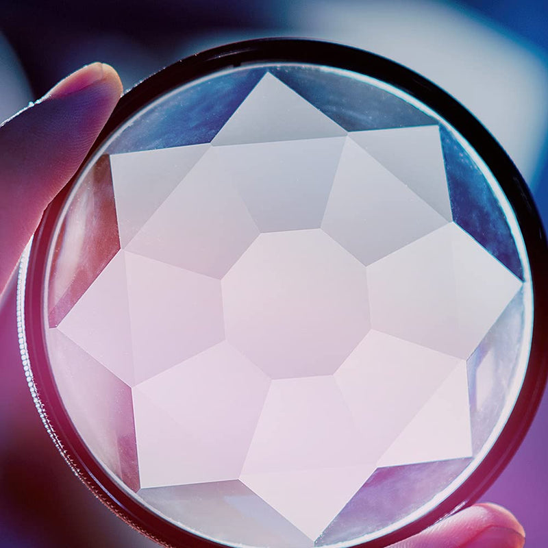 SAKUINER Prism Glasses 77mm Kaleidoscope Prism Lens fx Creative Photography Main Object Multiple Refraction Photography Prism Filter Kaleidoscope prism 77mm