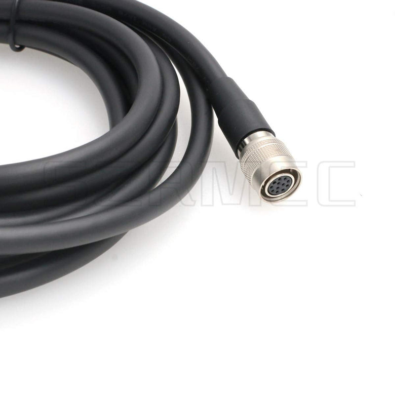 SZRMCC Hirose 12 pin Female to Open end Shield I/O and Power Cable for Basler Sony AVT GIGE Cameras (Straight, 1m) Straight