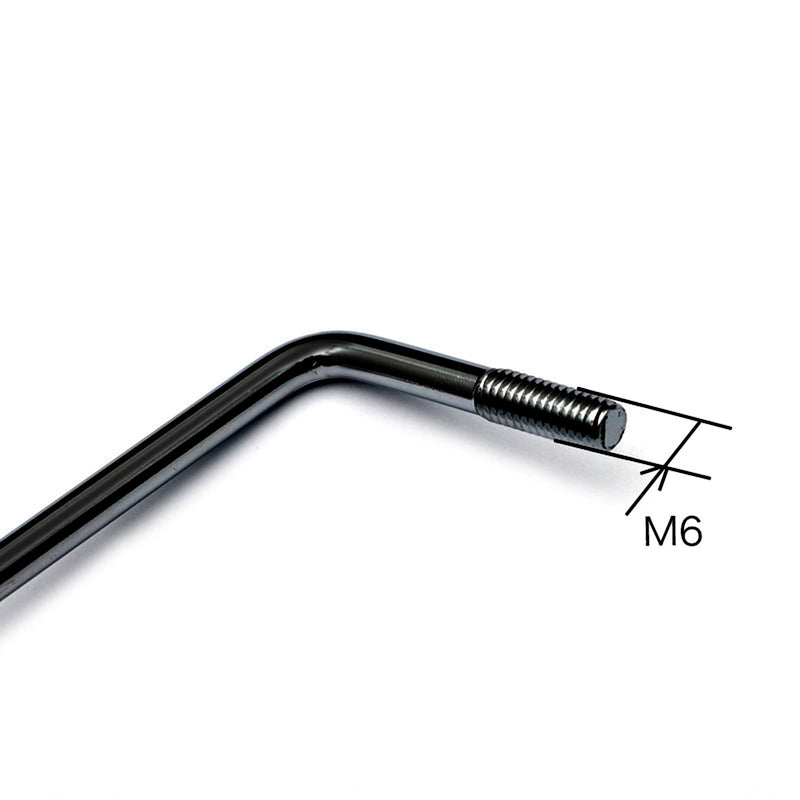 MAXCHEER 6MM Screw-in Electric Guitar Tremolo Arm Whammy Bar for single tremolo bridge system with M6 bolt (Black) Black