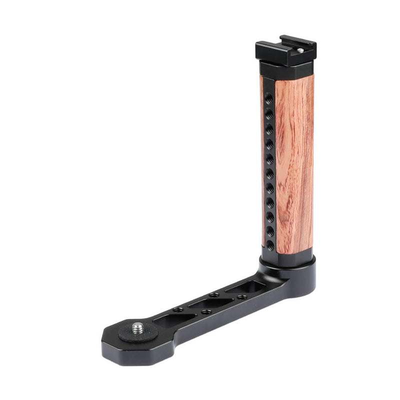 CAMVATE Wooden Handle Grip L-Shape with Shoe Mount for RoninS/Zhiyun Crane Series Handheld Gimbal