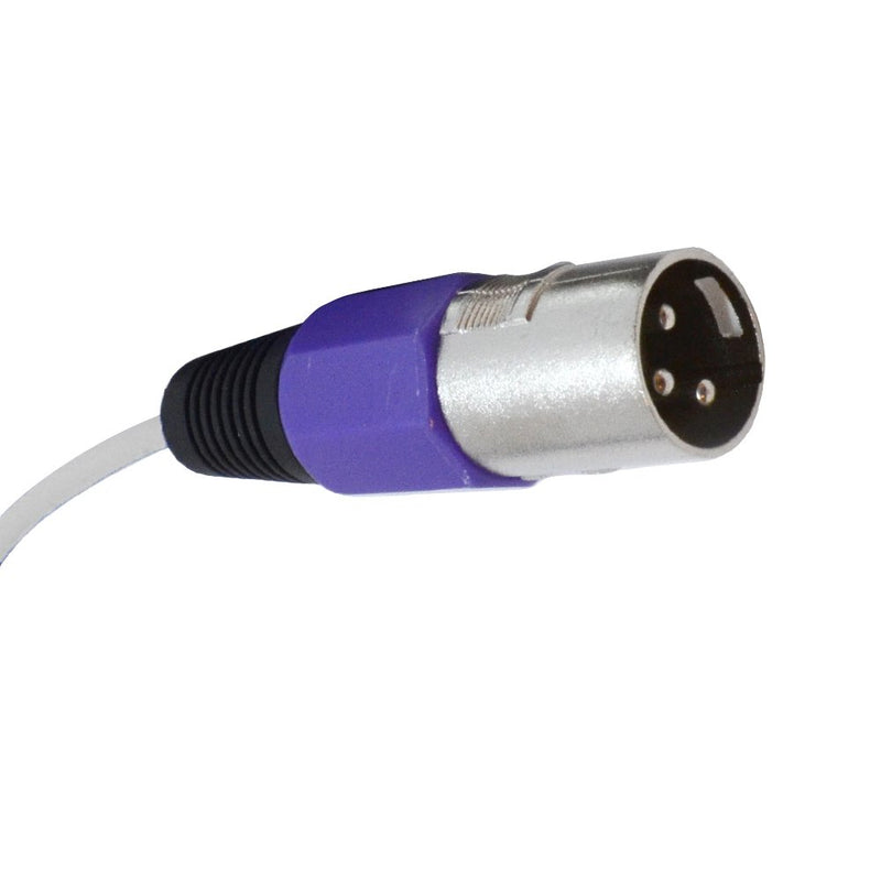 [AUSTRALIA] - Seismic Audio - SASN4P - 4 Channel 2 Foot XLR Snake Cable with Purple Cable Shell - Balanced Shielded Audio Frequency Control Patch Cable Snake 2' 