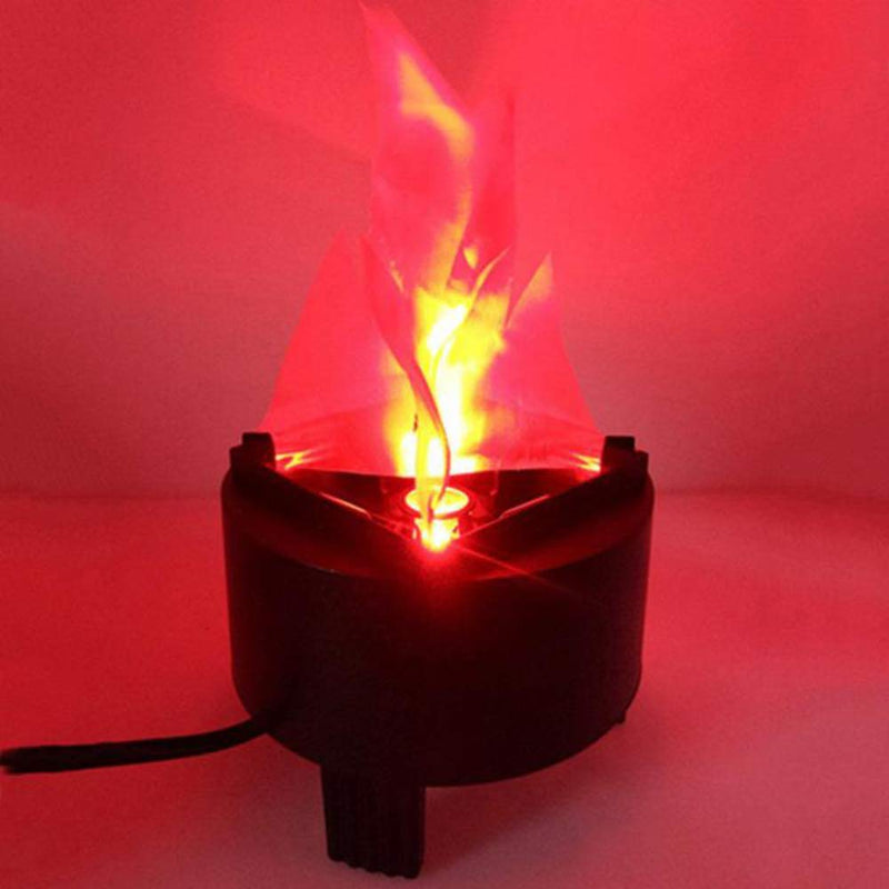 Led Fake Flame Lamp Mini 3D Flickering Fire Flame Light Electronic Night Light Prop Simulated Flame Lamp Realistic Silk Flame Effect for Christmas Indoor Campfire Party Decoration, US Plug