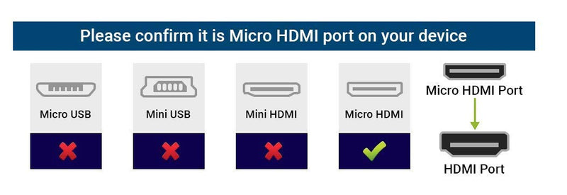 Duttek Micro HDMI to HDMI Cable, HDMI to Micro HDMI Cable, Extreme Slim Micro HDMI Male to HDMI Male Cable Support 1080P, 4K, 3D for GoPro Hero 8/7 Black,Sony A6500/A7,Canon Camera,etc (60cm/2feet) 60cm/2 Feet