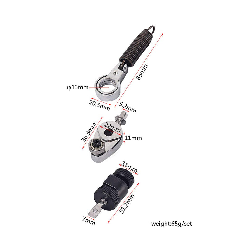 Alnicov Bass Drum Foot Pedal Kit For Drum Set Spring Cam Assembly Drum Parts Accessory With Spring and Tensioner