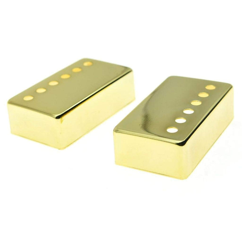 KAISH Set of 2 Humbucker Guitar Pickup Cover Brass Humbucker Pickup Covers 50mm/52mm Pole Spacing Fits most Epiphone Les Paul Gold 50/52mm