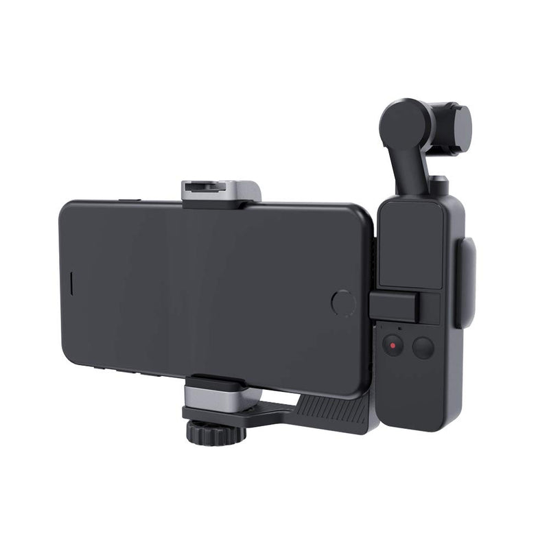 Rantow Stretchable Phone Holder Mobile Bracket Stand Compatible with DJI Osmo Pocket Handheld Gimbal Camera Expansion Holding Extender Mount Stents