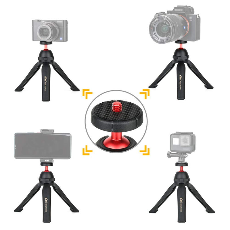 Mini Tripod for Camera, Handheld Video Tabletop Tripod with 360° Ball Head for Sony ZV-1 RX100VII RX100 VI RX100V A7C A6100 A6300 A6400 CX405 AX33 AX53 Canon G7X Mark III II EOS M50 M6 Mark II & More Basic