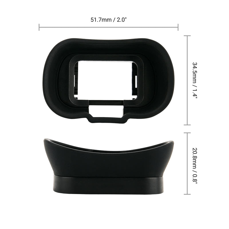 Soft Silicon Camera Viewfinder Eyecup Eye Cup Eyepiece Replacement for Sony Alpha A7 IV A7M4 A7IV Alpha 1 A1 ILCE-1 & Alpha 7S III A7SIII A7S3 ILCE-7SM3 EVF Eyeshade Protector Replaces Sony FDA-EP19 for A1 & A7S III & A7 IV