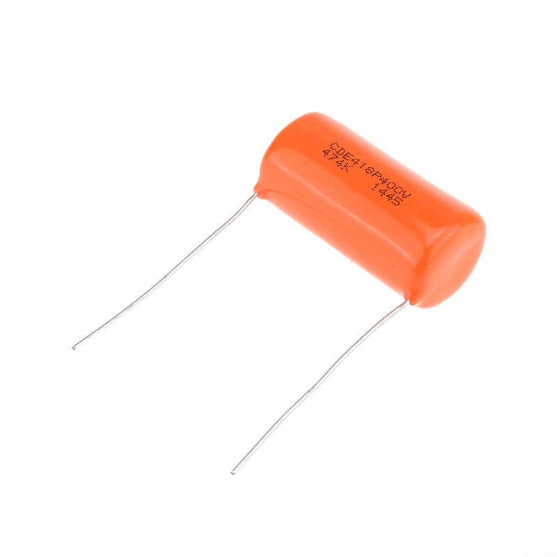 CDE Sprague Orange Drop Capacitors Tone Caps .47uF 418P 474K 400V for Guitar or Bass (Set of 2)