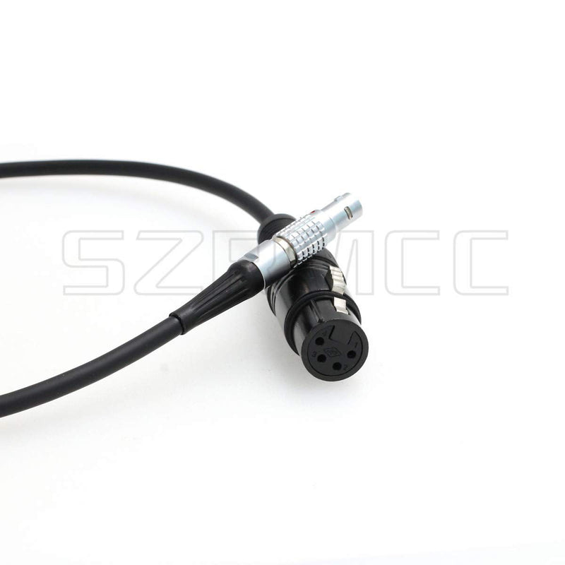 SZRMCC 2 Pin Male to XLR 4 Pin Female Power Cable for ARRI Alexa Camera kit 12V to Practilite 602 Camera Monitor (Straight Cable) Straight Cable