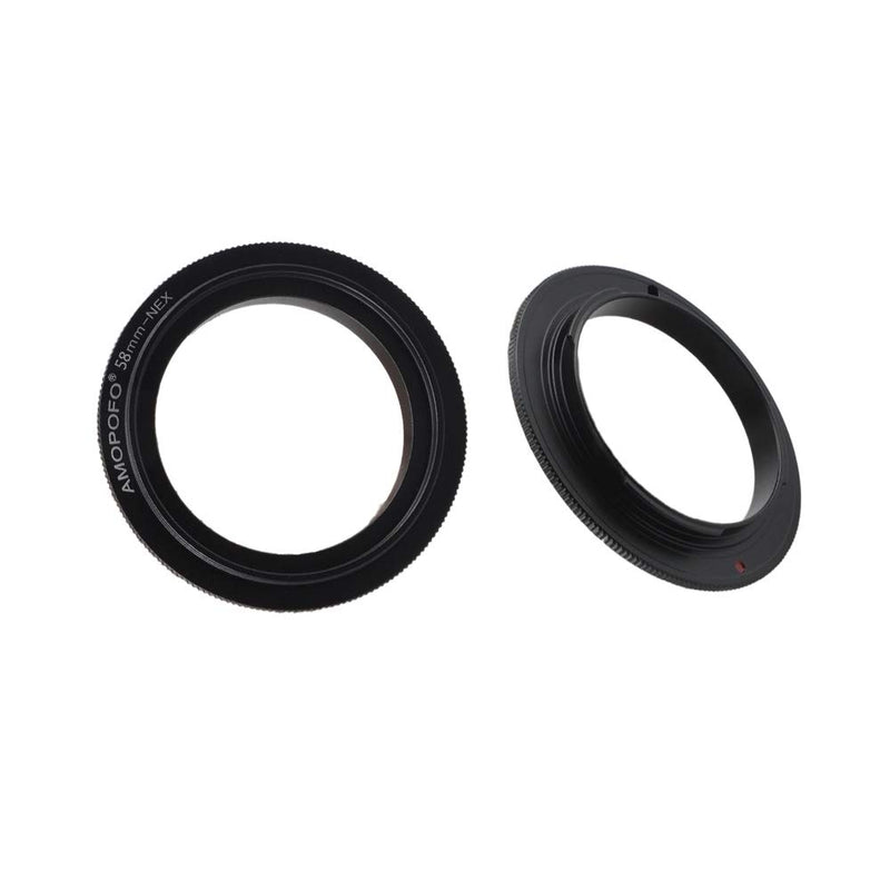 [AUSTRALIA] - 58mm Filter Thread Macro Reverse Mount Adapter Ring,& for Sony E-Series Camera A6500 A6300 A5100 A6000 A5000 A3000 NEX-5T NEX-3N NEX-6 NEX-5R NEX-F3 NEX-3 NEX-5 A7RIII A9 A7III A7 A7s A7R A7II A7RII A 58mm to NEX Reverse Adapter Ring 