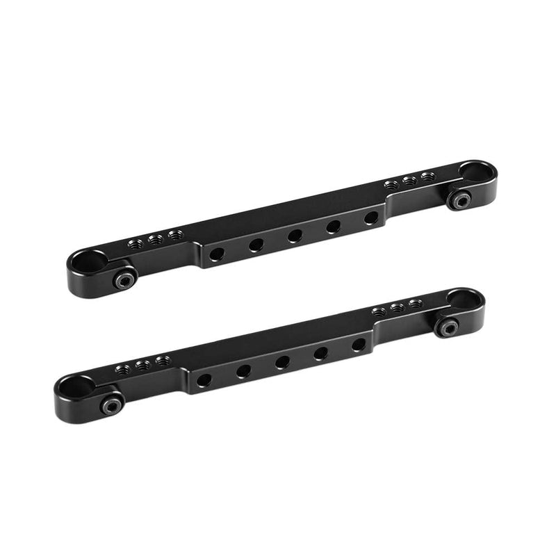 CAMVATE 200mm Aluminum Bar with 15mm Rod Adapter for DIY Camera/Monitor Cage Rig (2 Pieces)