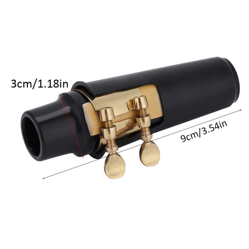 Alomejor Alto Sax Mouthpiece Set 5 in 1 Saxophone Mouthpiece Kit with Cap Metal Buckle Reed Pads Musical Instruments