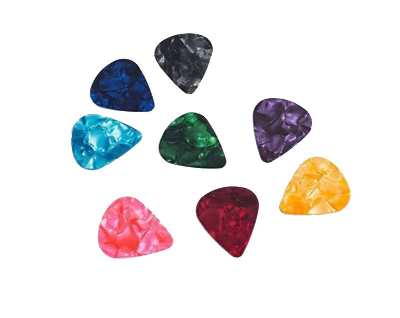 20PCS 0.75mm Guitar Picks Guitar Plectrums Celluloid Pick for Gift Acoustic Guitar Bass and Electric Guitar