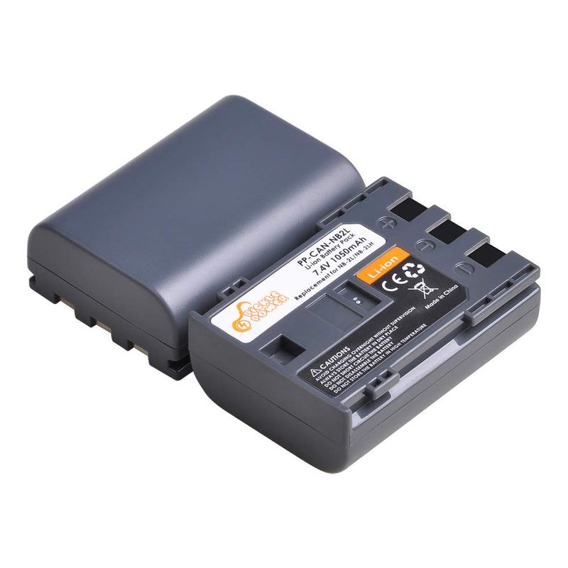 NB-2L NB-2LH Battery and LED Dual Charger Compatible with Digital Rebel XTI XT PowerShot G7 G9 S70 S80 S60 S50 S30 S40 S45 EOS 400D 350D DC410 DC420 VIXIA HF R10 HF R100 HF R11