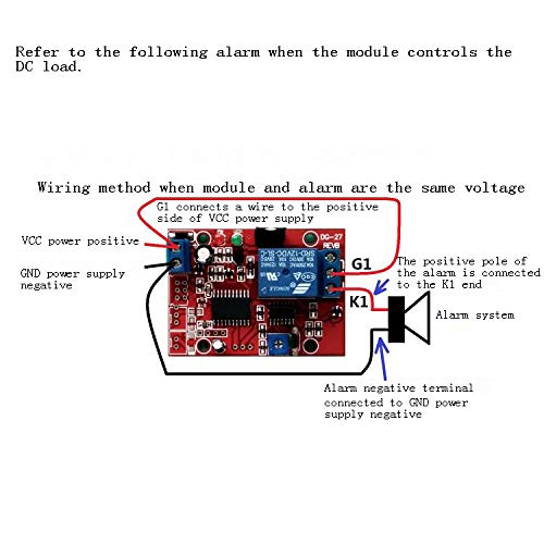 Taidacent 12V Voice-Activated Delay Switch Sound Detection Relay Module Sound Sensor Module Voice Alarm