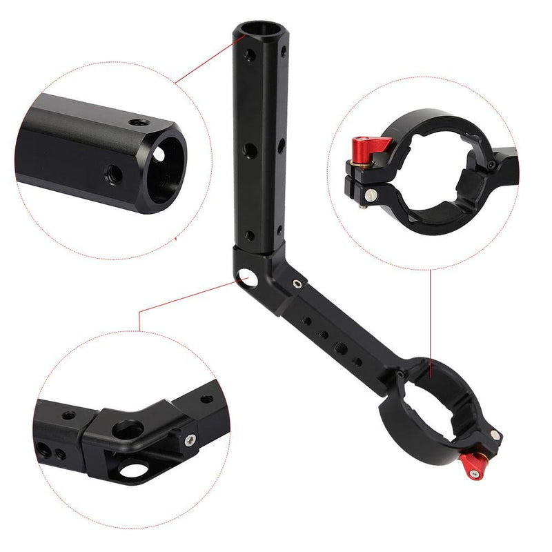 V BESTLIFE Portable Extension Handle Grip Bracket 1/4 Screw Aluminum Alloy Metal Connector for Zhiyun Crane2/ Feiyu AK2000