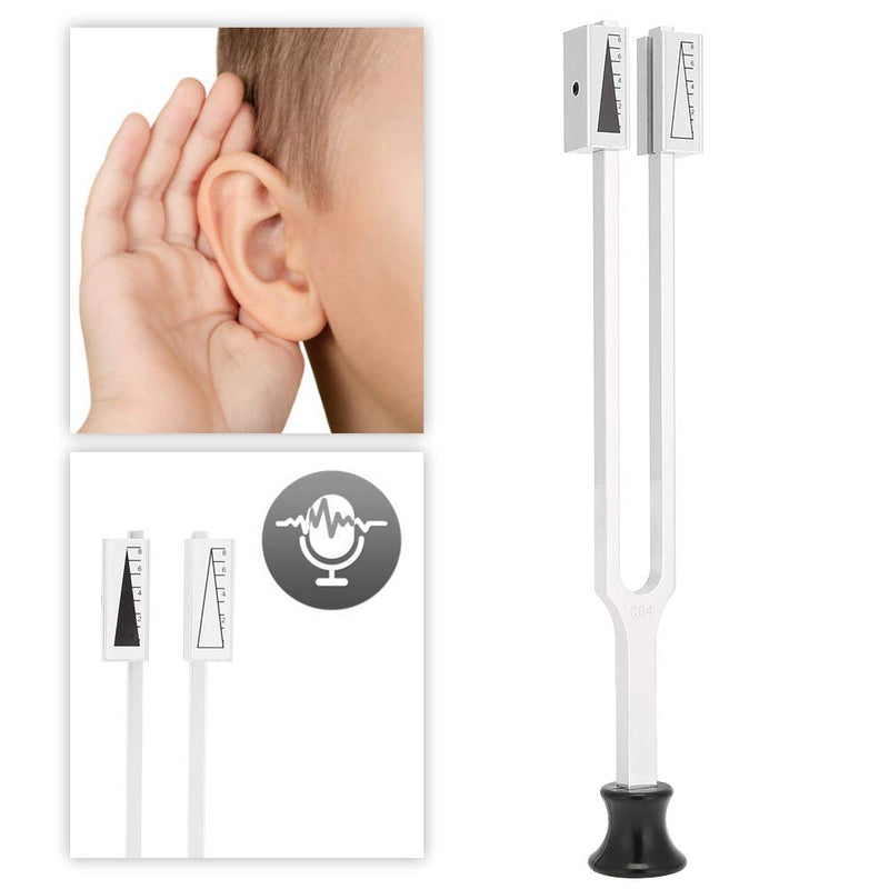 Brrnoo Tuning Fork, C64Hz and C128hz aluminum alloy adjustable Medical Tuning Fork Instruments Tuning Vibration Health DiagnosticTherapy Tool