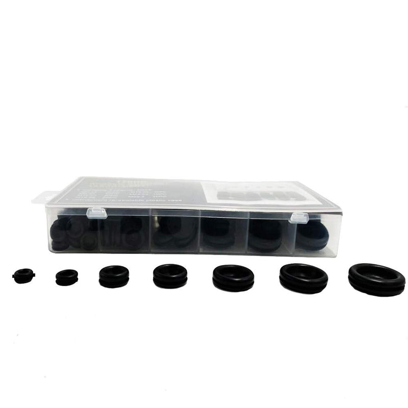 170Pcs Rubber Grommet Kits Firewall Hole Plug Set Electrical Wire Gasket Set for Wire Plug and Cable