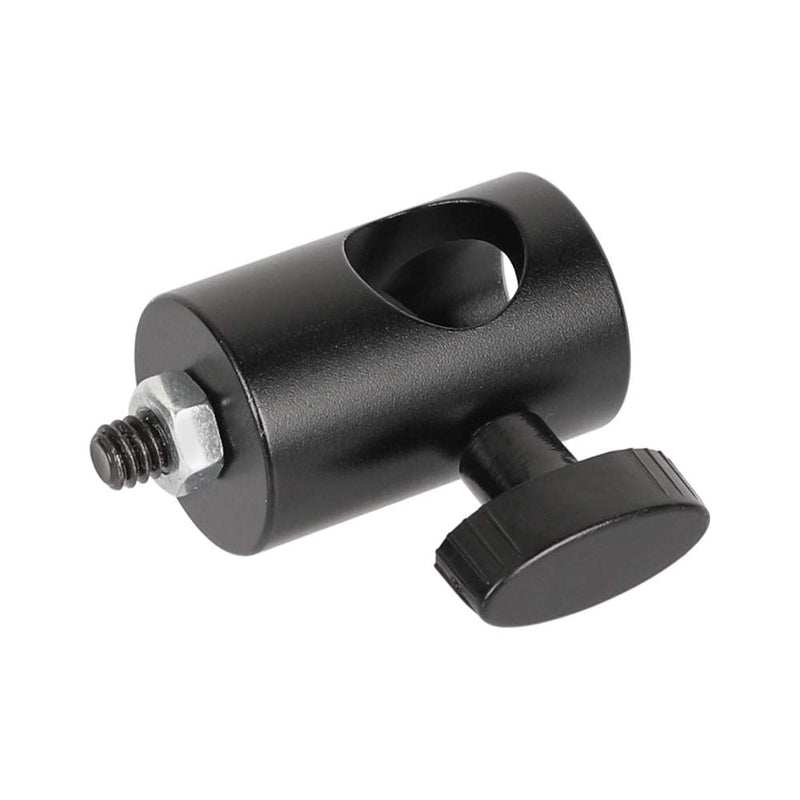 CAMVATE 16mm Light Pole Stand Head Mount with 1/4"-20 Thread Screw Adapter