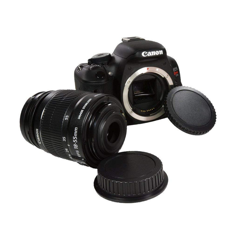 Lens Rear Cap + Camera Body Cap Combo Compatible with Canon 1D 5D 7D 10d 50D 60D 1000D 550D,etc EOS & EF EF-S Lens