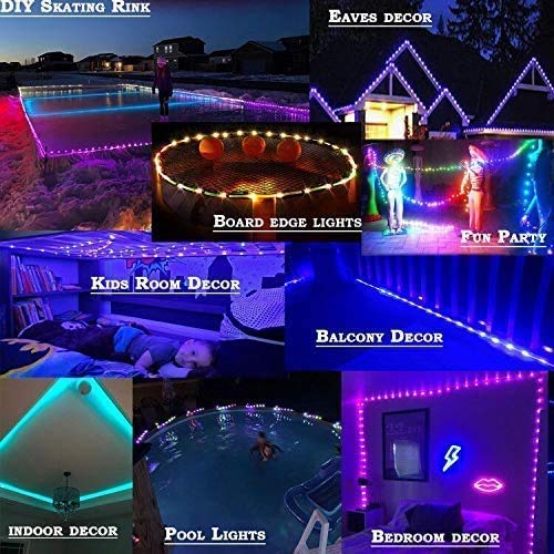 LED Rope Lights 33ft 100LED App Smart Color Changing Indoor Lights USB Multicolor Twinkle Tube Fairy Lights for Indoor Bedroom Wedding Christmas Party Waterproof Outdoor Decorations 33ft 100led-Multicolor