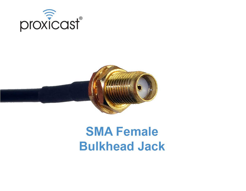 Proxicast 12 inch TS9 to SMA Female External Antenna Adapter Cable Pigtail for USB Modems, Hotspots & Routers - MR1100 Nighthawk, Unite Express 2, Verizon 8800L, 7730L, AC791L, USB800, LBL2120.