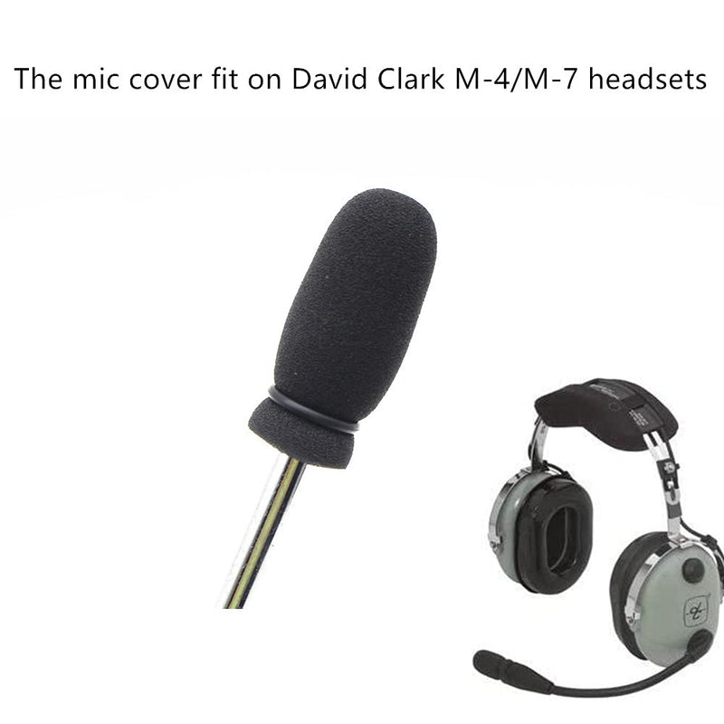 Replacement Aviation Microphone Windscreens Mic Foam Covers for David Clark M-4/M-7 Headsets Microphone