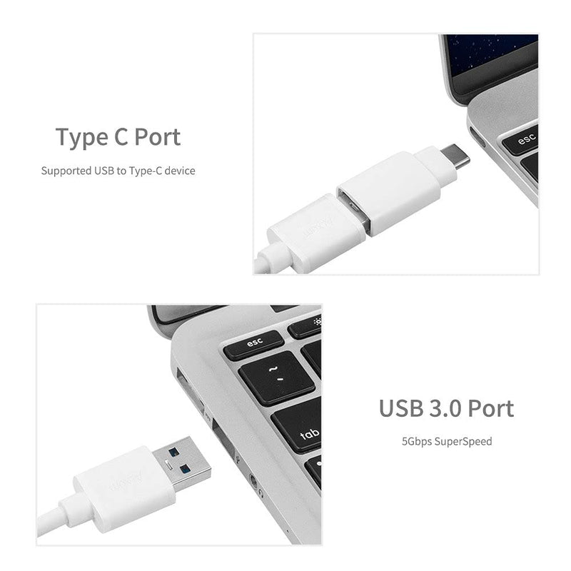 WEme Ethernet Adapter 2 in 1 USB C to Gigabit Ethernet Converter, Compatible Thunderbolt 3, Aluminum USB 3.0 RJ45 Network Adapter with 3 Port Hub for PC, Mac, Linux, MacBook Air, Windows Surface Pro USB3.0 to RJ45-Hub