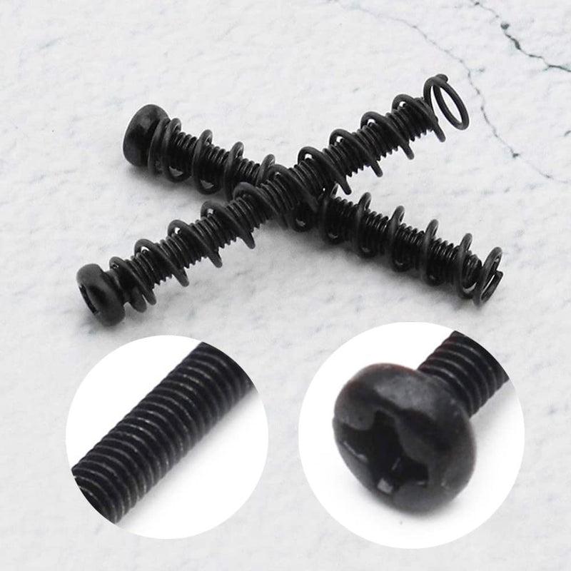 10 Pcs Pickup Screws and Springs Pickups Adjust Height Screw Guitar Humbucker Screws for Electric Guitar