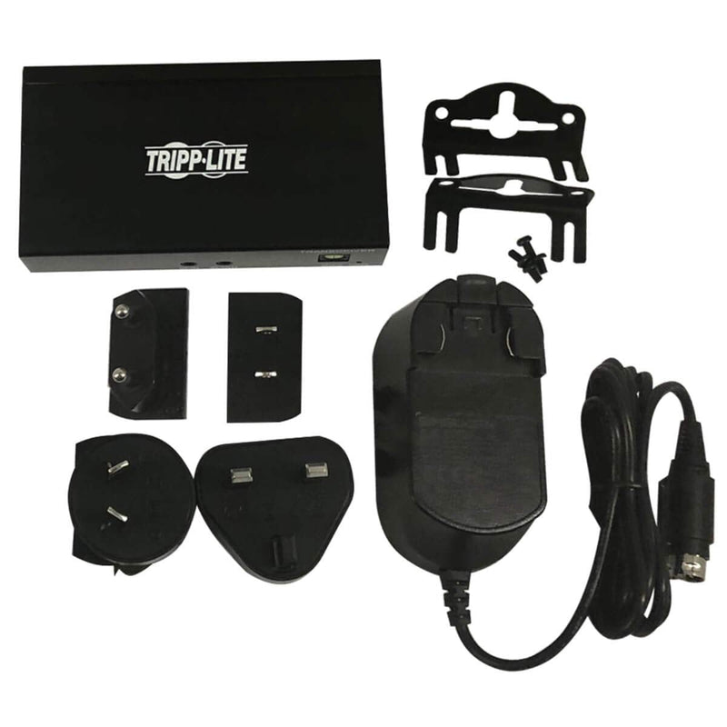 Tripp Lite HDMI Over Cat6 Receiver w Repeater 4K60Hz HDR 4:4:4 PoC IR TAA (B127A-110-BH)