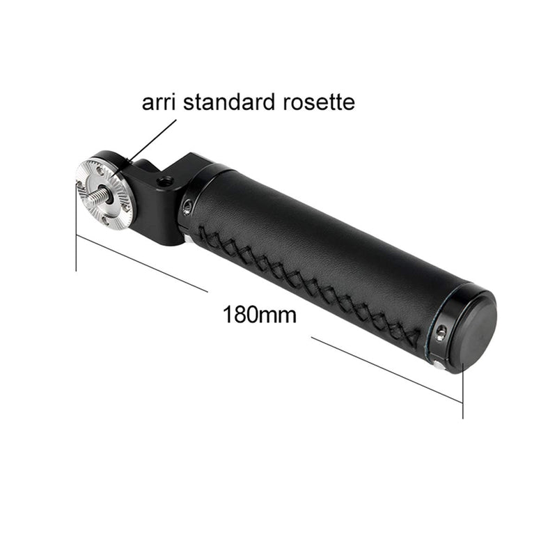 NICEYRIG Leather Rosette Handle M6 Thread Mount, Applicable for 15mm Camera Shoulder Rig Rod Support System