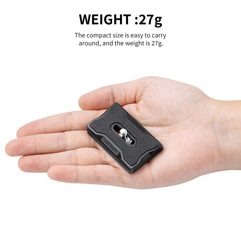 K&F Concept K-28 Camera Tripod Quick Release Mounting Plate 2 Pack Black 2 Pack