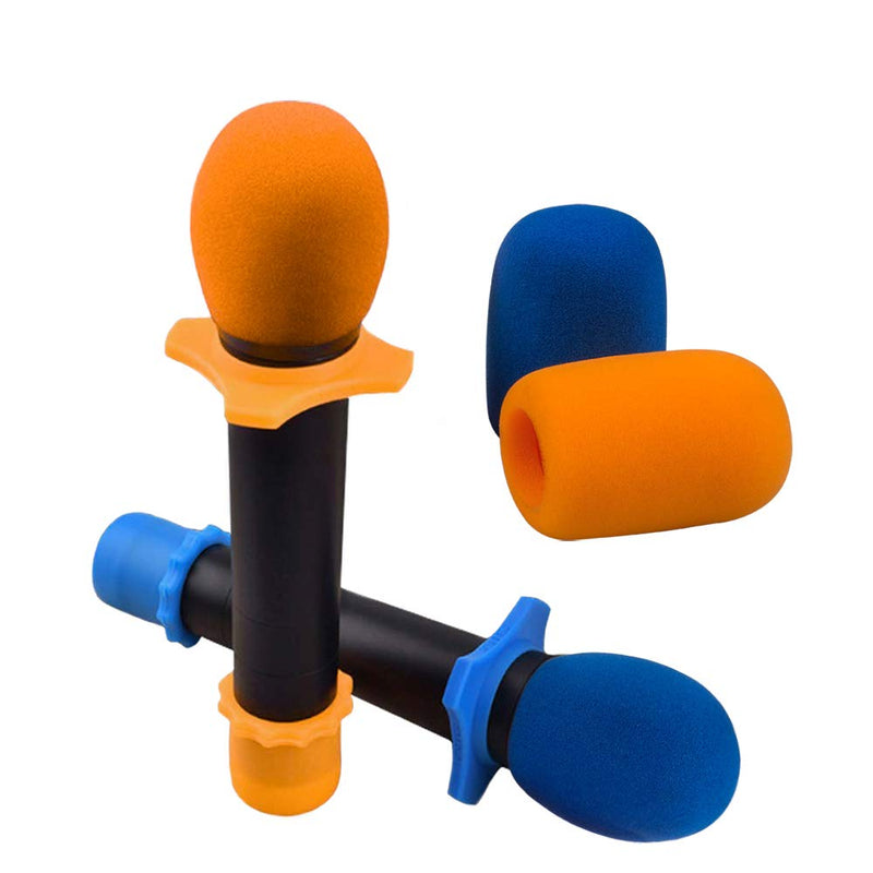 [AUSTRALIA] - findTop Shakeproof Anti-Rolling Wireless Handheld Microphone Protection Silicone Ring (5 PCS), Bottom Rod Sleeve Holder (5 PCS), Windscreen Foam Cover (5 PCS) for KTV Device, Assorted Colors 