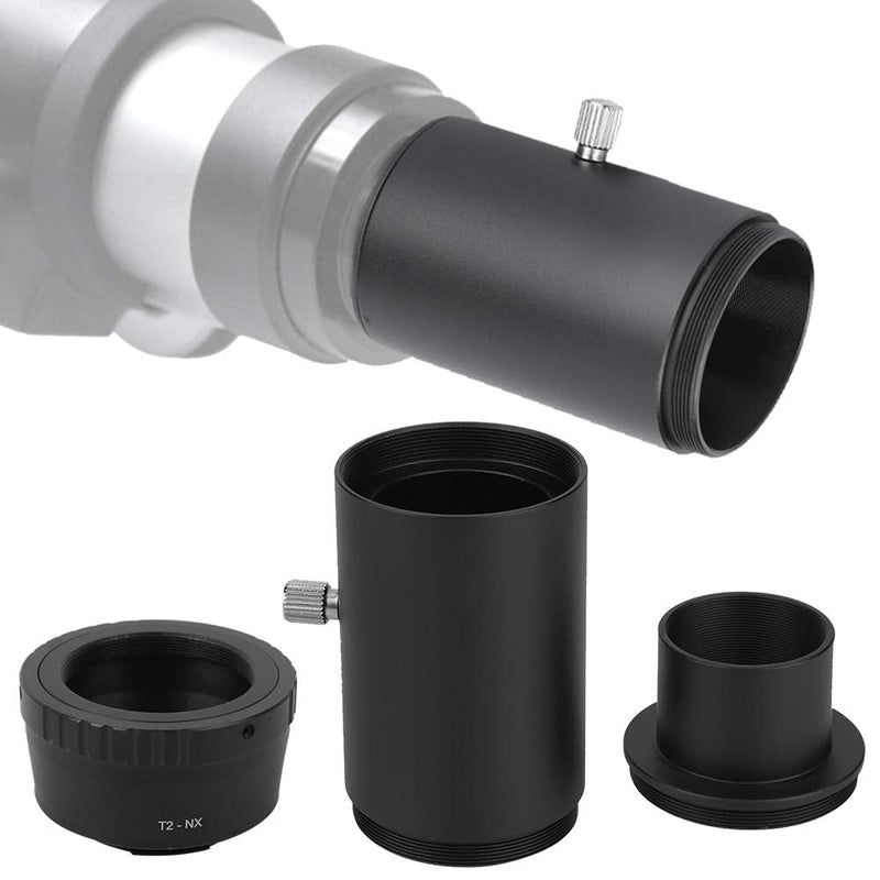 Telescope Camera Adapters with T-Ring, 1.25 Inch Fixed Astronomical Photography Extension Tube Sleeve Extended Cylinder for Samsung NX Port Camera and T2 Telescope