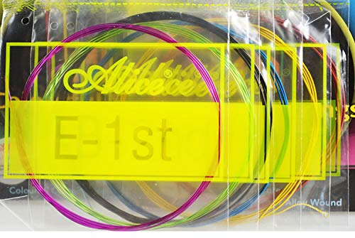 6 Packs Full Set Replacement A107C Colorful Nylon Colorful Coated Copper Classical Guitar Strings